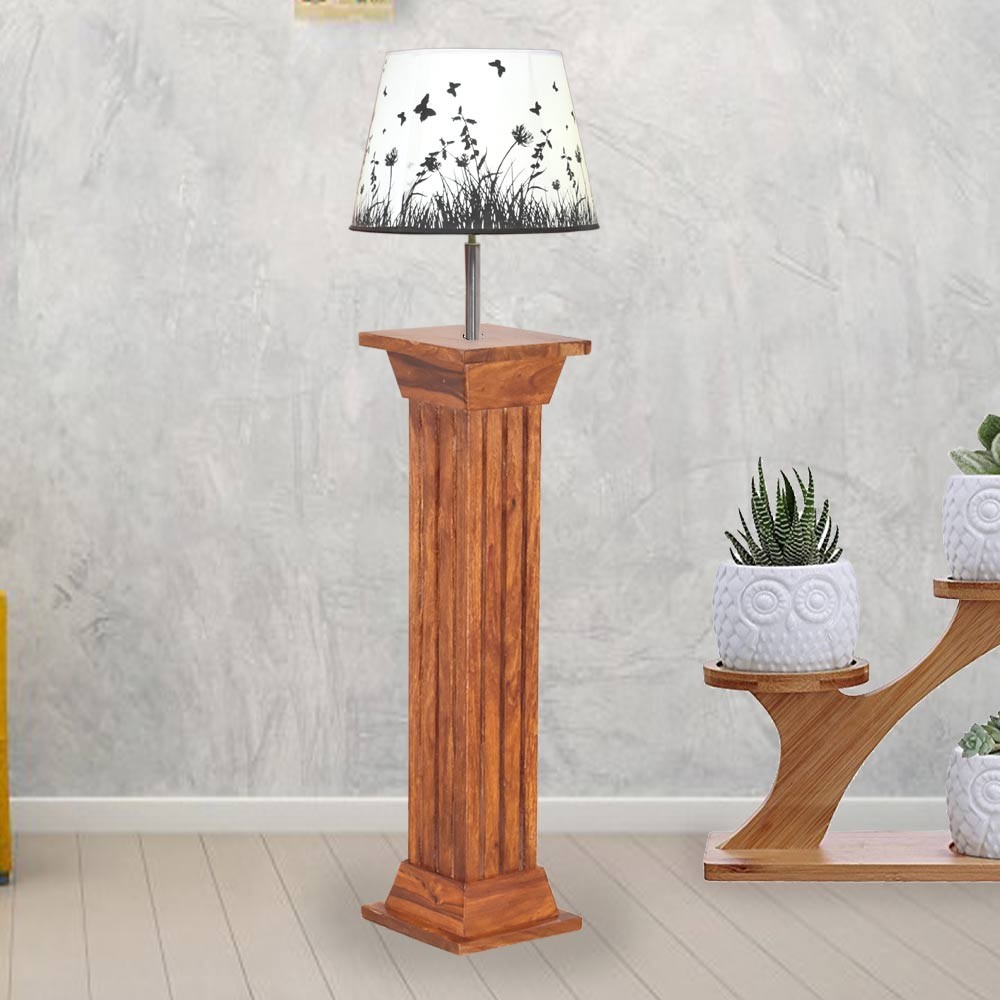 Wooden light stand cheap