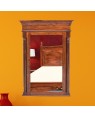 Solid Wood Jharokha Mirror Frame 