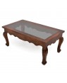 Solid wooden Glass Top Center Table