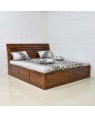  Solid Wood Denzel Bed with Storage