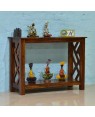 Solid Wood Sapphire Cross Console Table