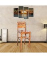 Solid Wooden Sheesham Bar Chair