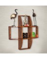 Criss-Cross 2 Tier Wall Shelf