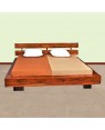  Solid Wood Slatted Bed Without Storage