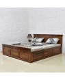 Solid Wood Kuber Sheesham bed with Storage 