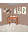 Solid Wood Corner Table With Drawers
