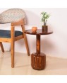 Solid Wood Neck Side Table and Pag Table 