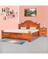 Solid Wood Sheesham Venus Bed With Carving Design