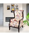 Solid Wood Asetto Wing Chair