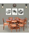 Harleston Solid Wood Six Seater Dining Table 