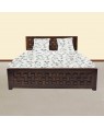  Solid Wood Sheesham Niwar Patti Bed Without Storage
