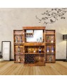 Krisa Solid Sheesham Wood Bar Cabinet 