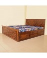 Solid Wooden Bed Crosing Desing Bed