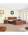 Solid Wood Neeson Sheehsam With Storage Bed 