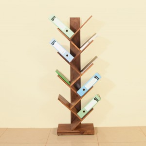 Solid Wood Sheehsam Zigzag Book Shelf 