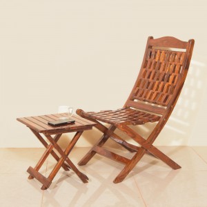 Solid Wooden Folding Gutti Chair 