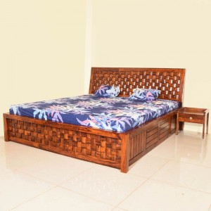 Solid Wooden Niwarpati Ply Mix Box Bed 