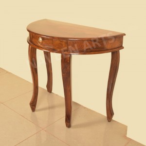 Sheesham Wood D Console Table