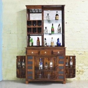 Solid Sheesham Wood Bar