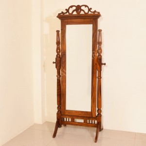 Solid Wood Cheval Standing Mirror