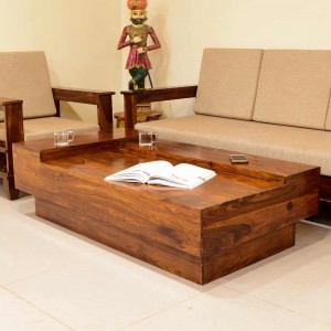 Solid Wood Duble Top Center Table 