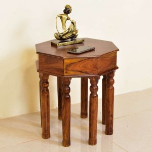 Solid Wood Eight Legs Peg Table
