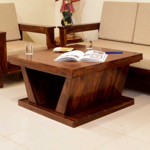 Hazel Solid Wood Double Top Center Table