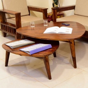 Brent Solid Wood Double Top Center Table