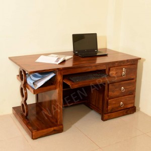 Solid Wooden Horsley Computer Table With Keyboard