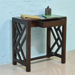 Solid Wood Cross Console Table 