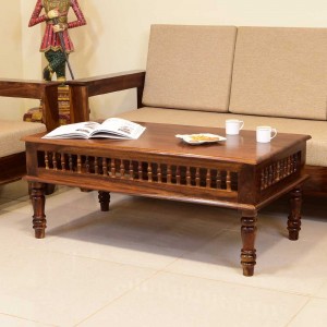 Solid Wooden Top Center Table 