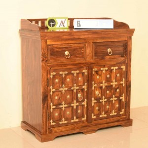 Wooden Brass Sideboard 