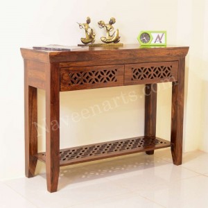 Solid Wooden Side Table and Avian Console Table