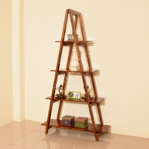 Wooden Folding Plant Stand Display Shelves Bookcase Garden Storage Rack 