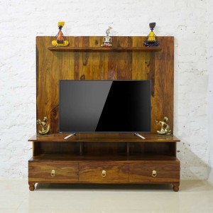 SOLID SHEESHAM WOOD TV & LED STAND CUM SHELF