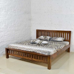  Solid Wood Bed Without Storage