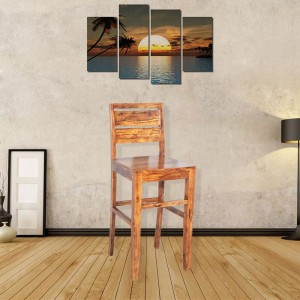 Solid Wooden Sheesham Bar Chair