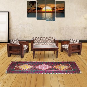 Siramika Solid Wood Sheesham Sofa Set