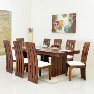 Solid Wooden Wertex Sheehsam Wood Dining Table