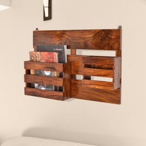 Wooden Compact Wall Shelf