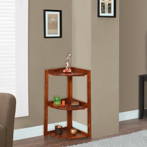 Solid Wood Corner Shelf with Stand Corner Table