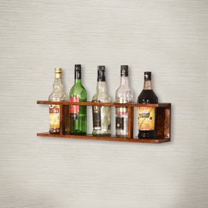 Wooden Wine Wall Shelf