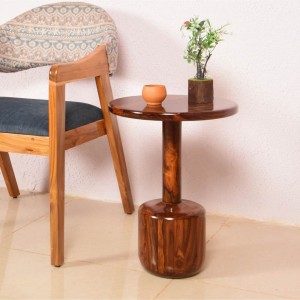 Solid Wood Neck Side Table and Pag Table 