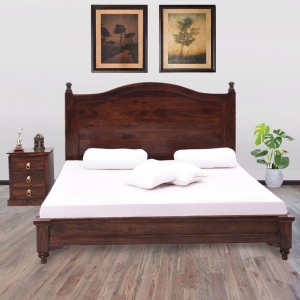  Solid Wooden Bed Without Storage