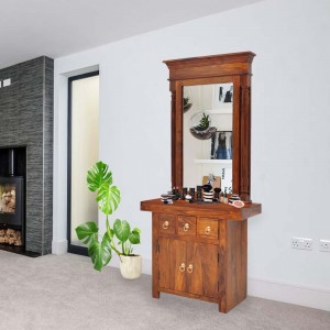 Dressing Mirror And 3 Storage Drawers