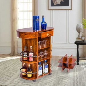 Solid Sheesham Wood Trolley/Bar