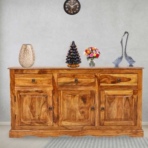 Solid Wood Sheehsam Siramika Sideboard Three Drawers