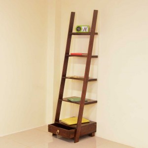 Solid Wood Valentina Ladder Book Shelf
