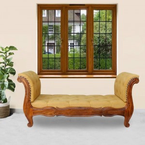 Wooden Banch and Sofa Couch