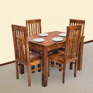 Solid Wood Orson Sheesham Four Seater Dining Table 